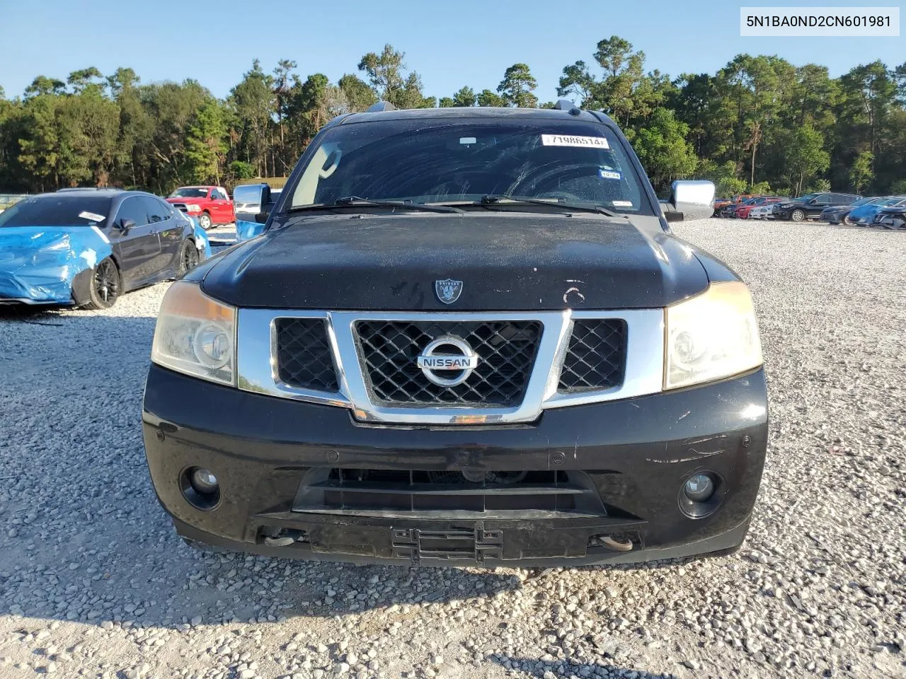 2012 Nissan Armada Sv VIN: 5N1BA0ND2CN601981 Lot: 71986514