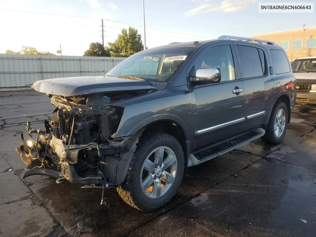 2012 Nissan Armada Sv VIN: 5N1BA0NE6CN606643 Lot: 73545524