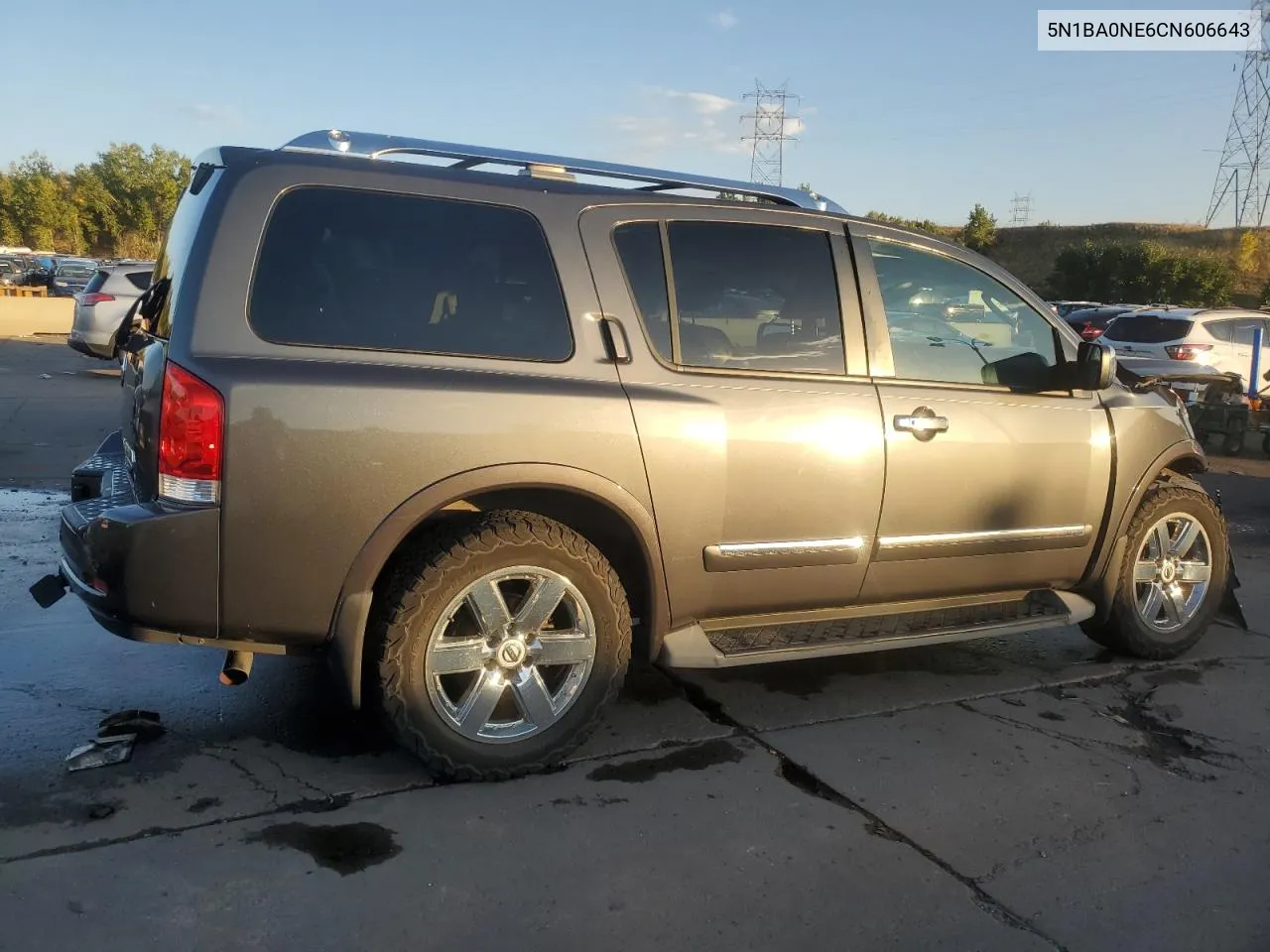 2012 Nissan Armada Sv VIN: 5N1BA0NE6CN606643 Lot: 73545524