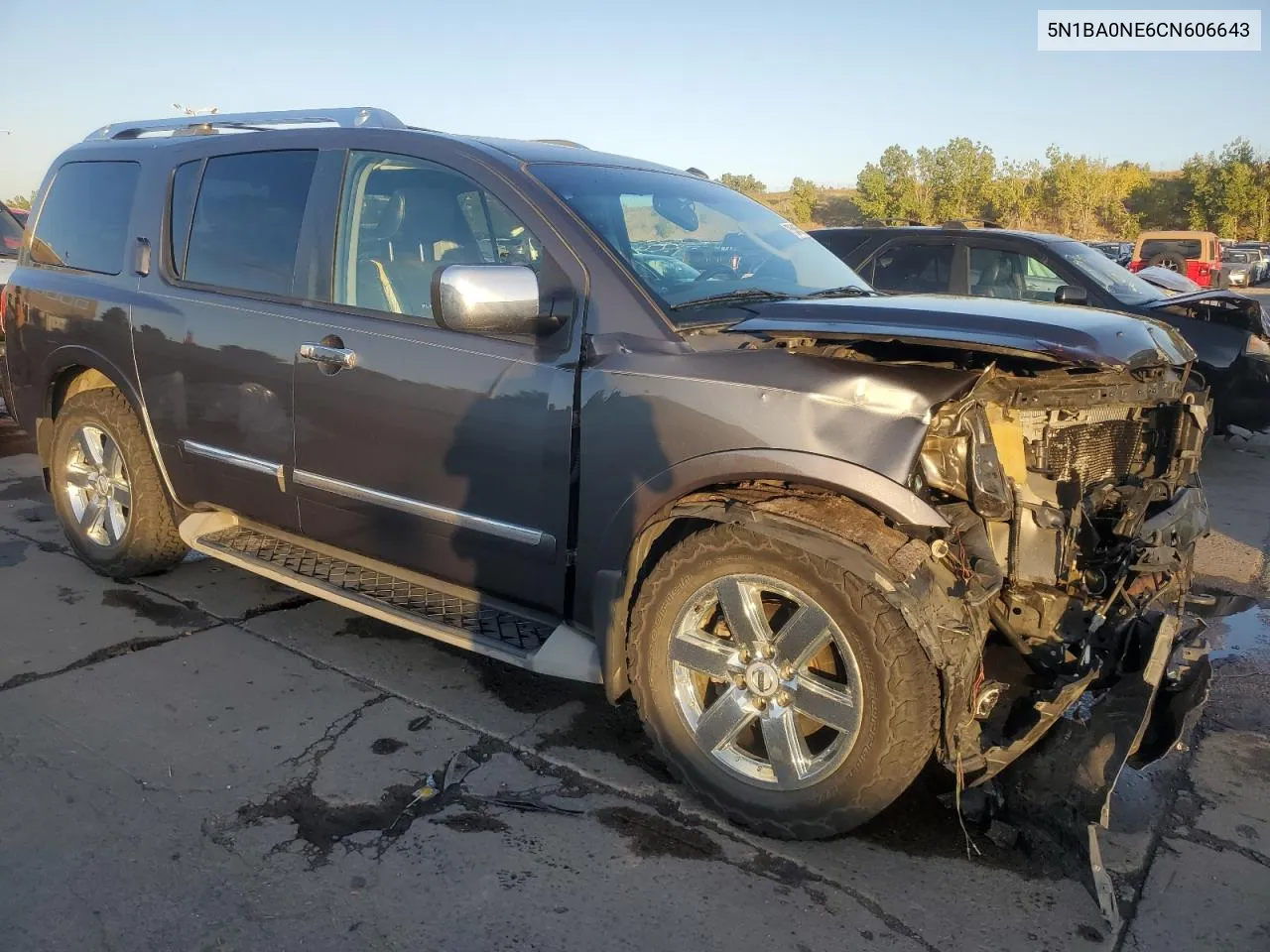 2012 Nissan Armada Sv VIN: 5N1BA0NE6CN606643 Lot: 73545524