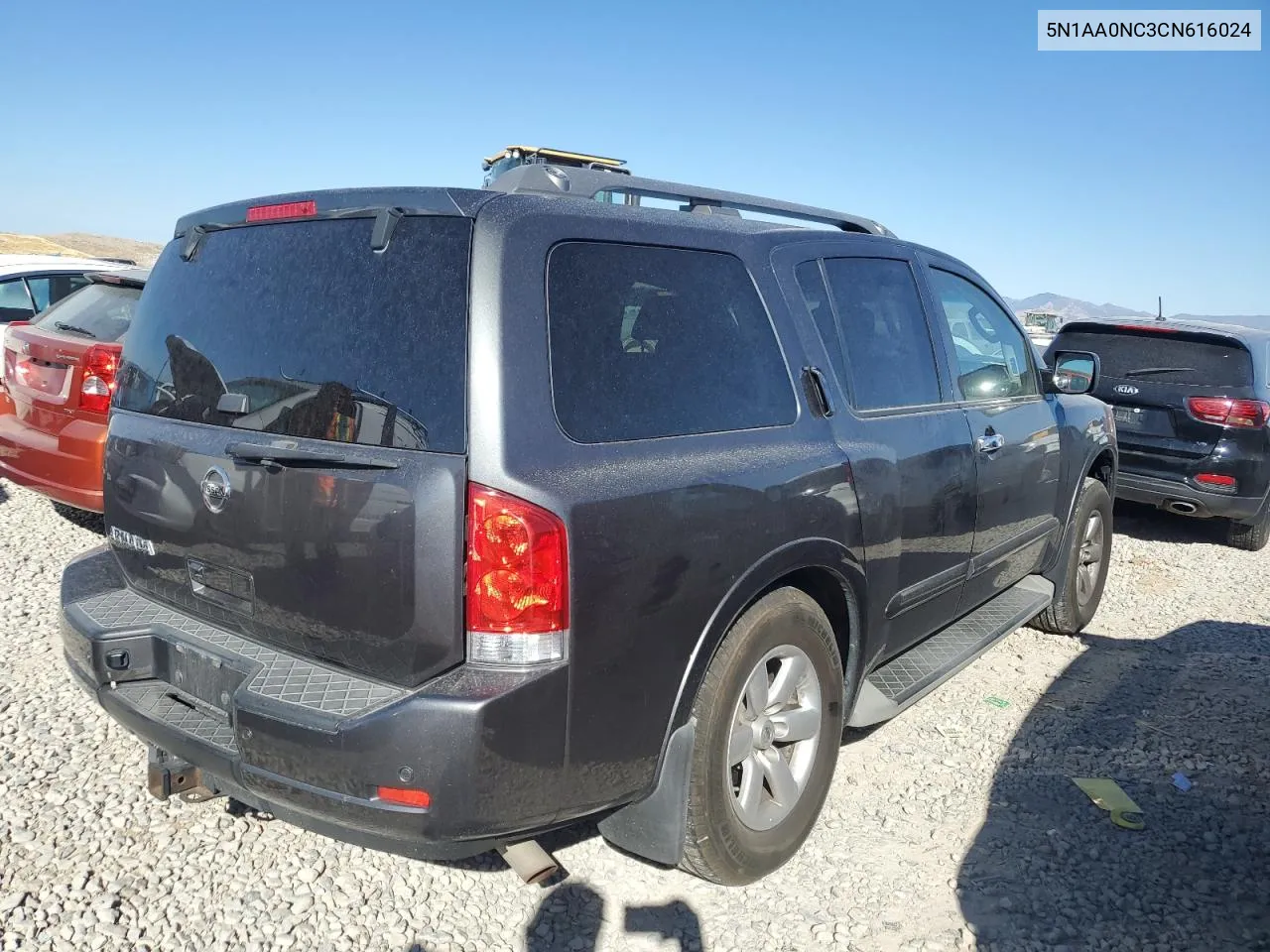 2012 Nissan Armada Sv VIN: 5N1AA0NC3CN616024 Lot: 74076444