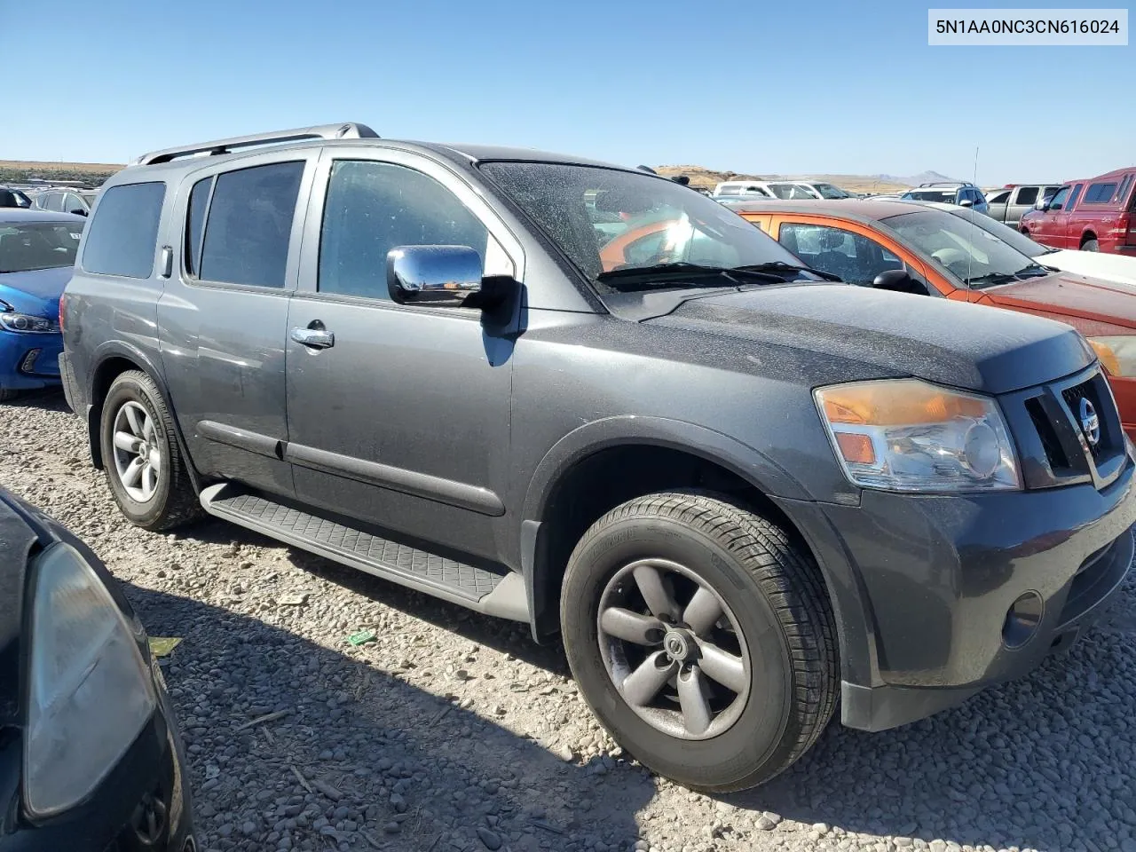 2012 Nissan Armada Sv VIN: 5N1AA0NC3CN616024 Lot: 74076444