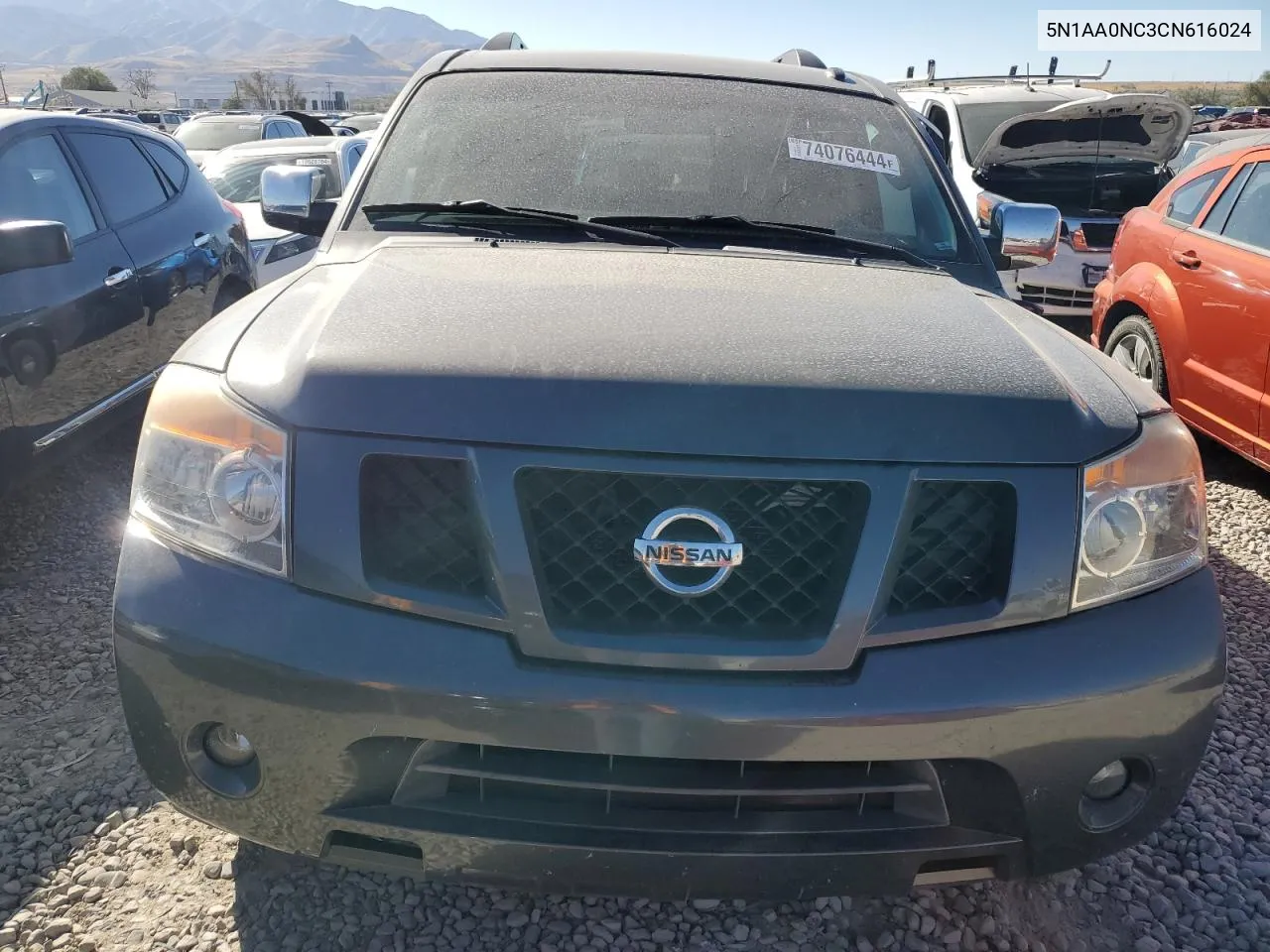 2012 Nissan Armada Sv VIN: 5N1AA0NC3CN616024 Lot: 74076444