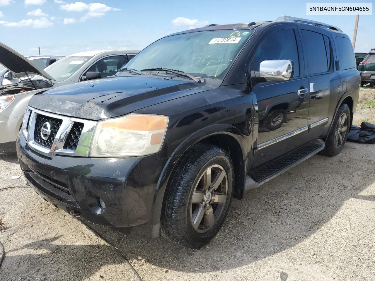 2012 Nissan Armada Sv VIN: 5N1BA0NF5CN604665 Lot: 74359814