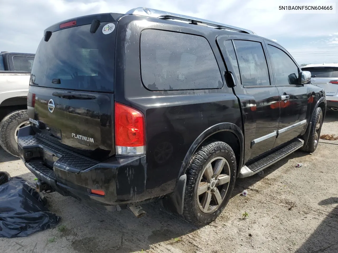 2012 Nissan Armada Sv VIN: 5N1BA0NF5CN604665 Lot: 74359814