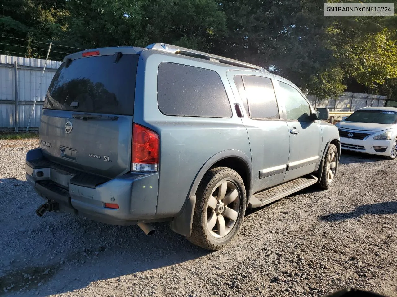 2012 Nissan Armada Sv VIN: 5N1BA0NDXCN615224 Lot: 74661314