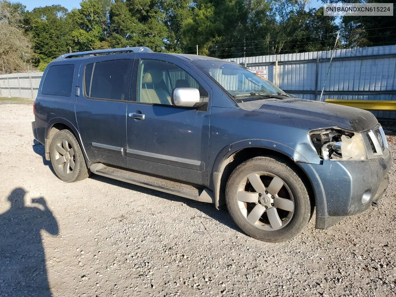 2012 Nissan Armada Sv VIN: 5N1BA0NDXCN615224 Lot: 74661314