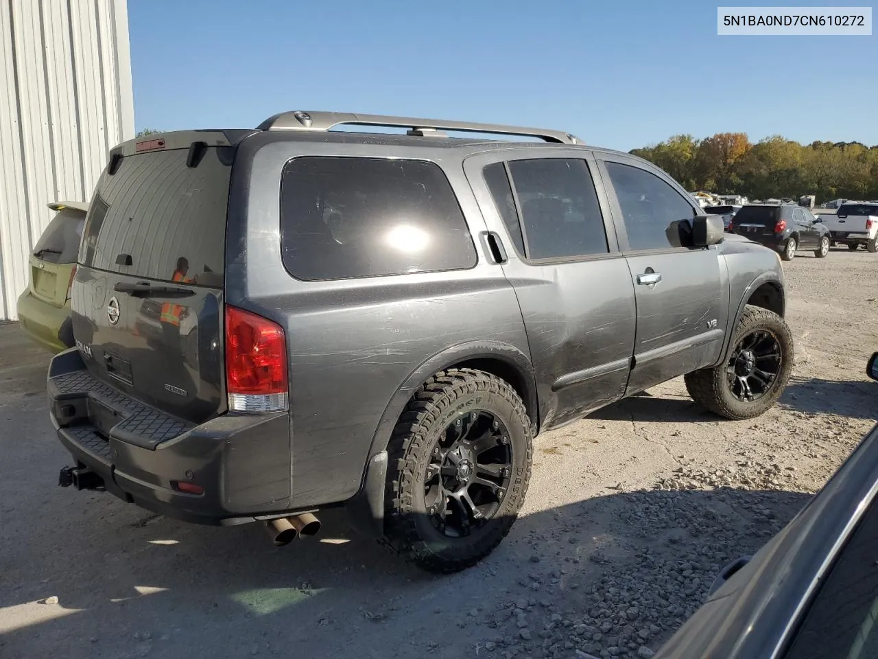 2012 Nissan Armada Sv VIN: 5N1BA0ND7CN610272 Lot: 75849784