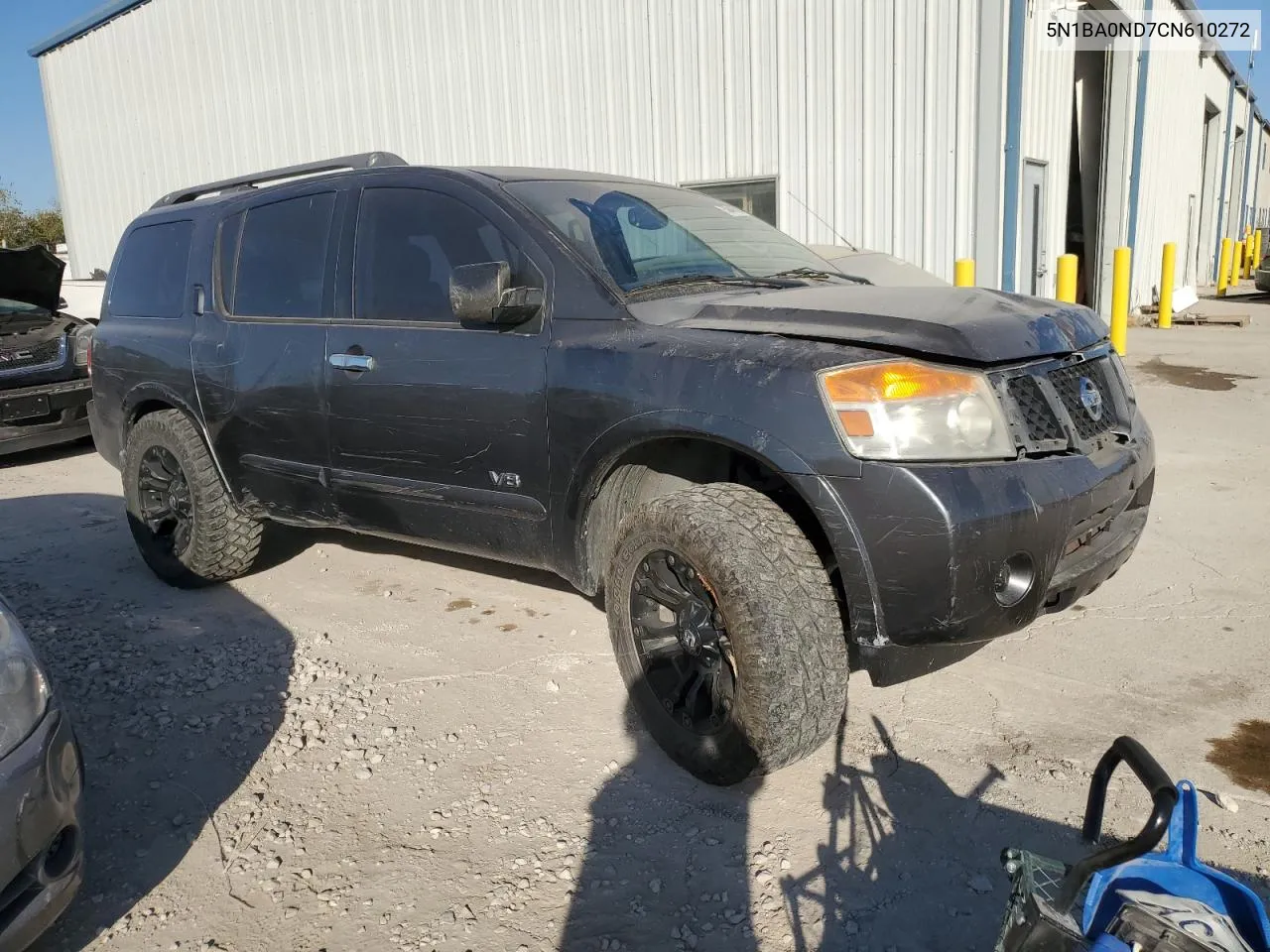 2012 Nissan Armada Sv VIN: 5N1BA0ND7CN610272 Lot: 75849784