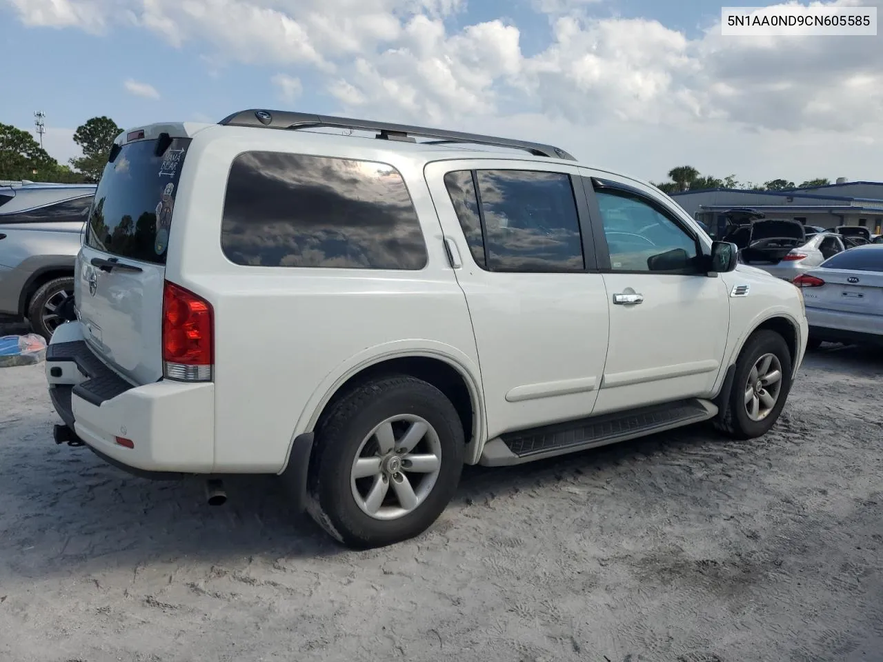 2012 Nissan Armada Sv VIN: 5N1AA0ND9CN605585 Lot: 76349384