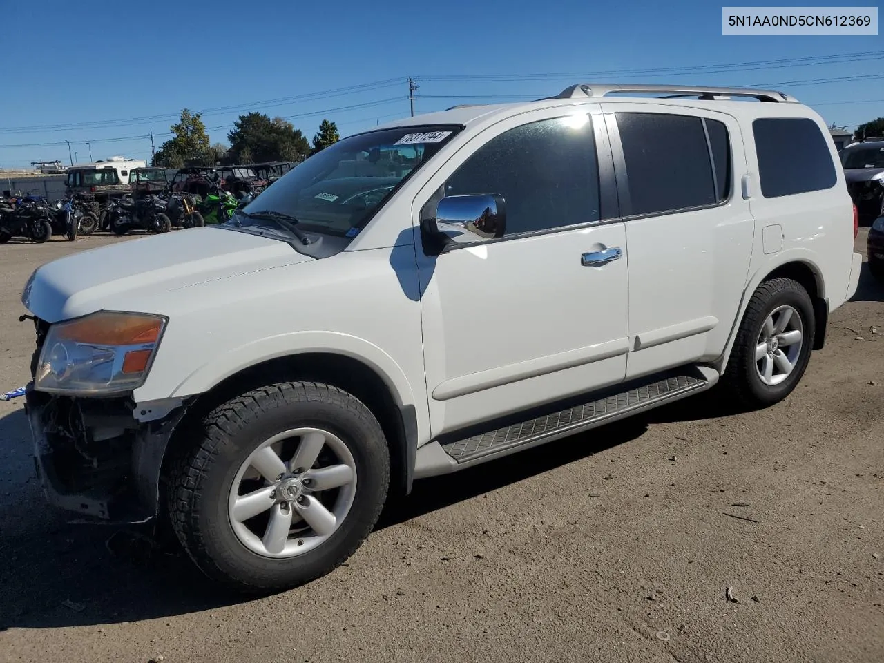 2012 Nissan Armada Sv VIN: 5N1AA0ND5CN612369 Lot: 76371244