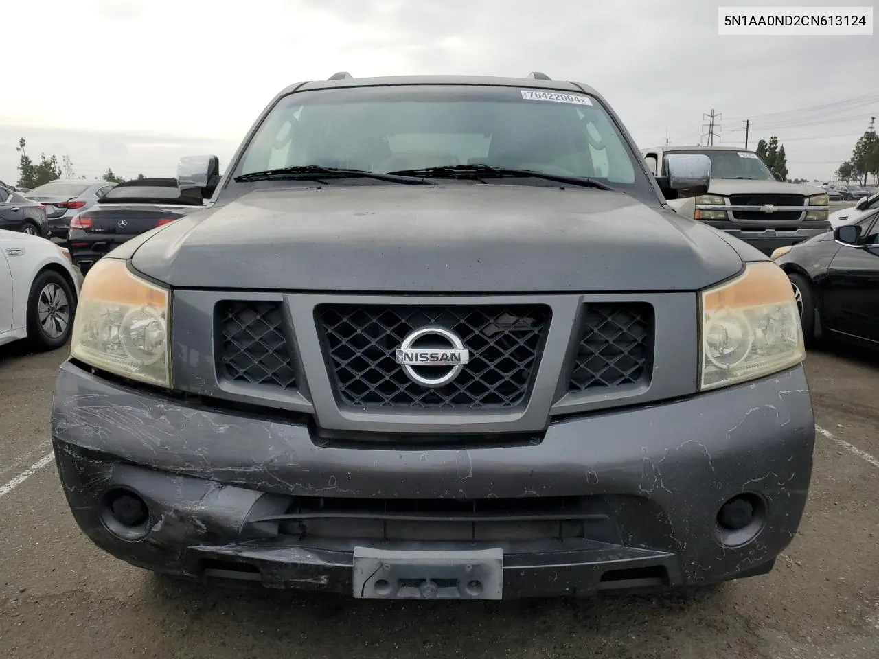 2012 Nissan Armada Sv VIN: 5N1AA0ND2CN613124 Lot: 76422004