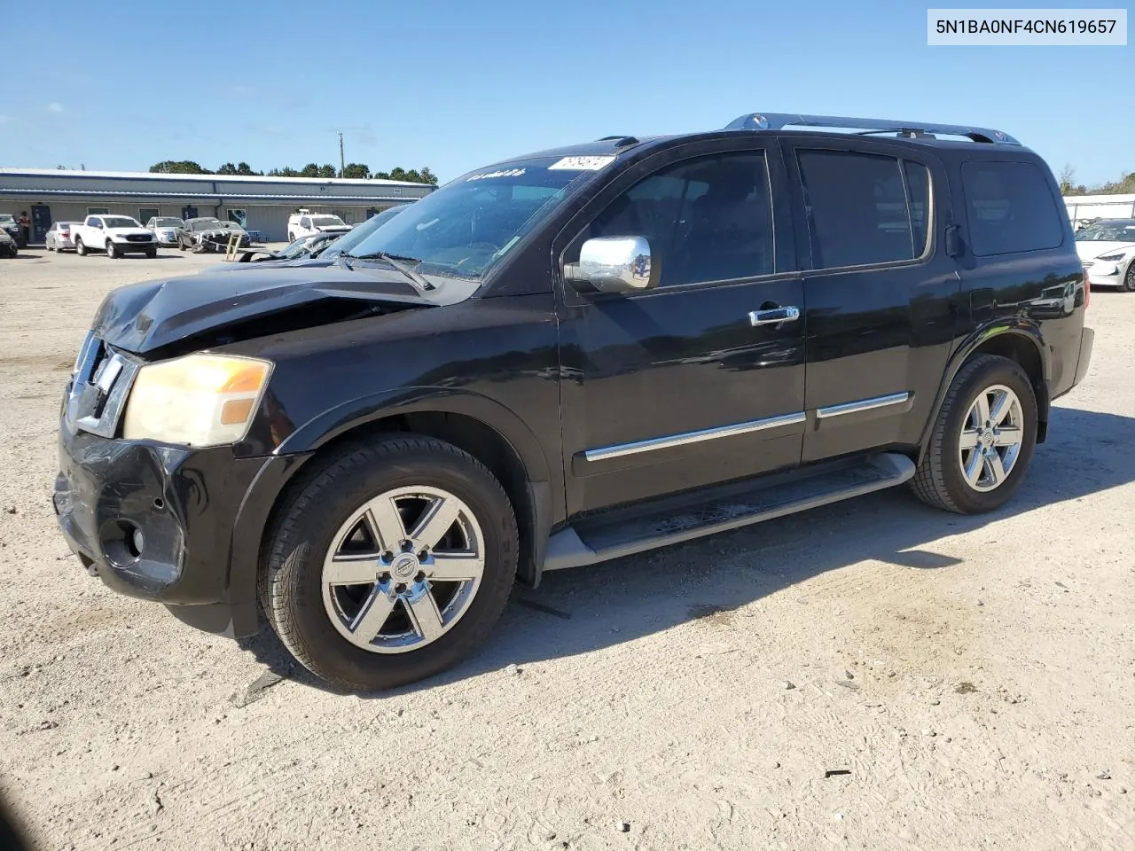 2012 Nissan Armada Sv VIN: 5N1BA0NF4CN619657 Lot: 76784674