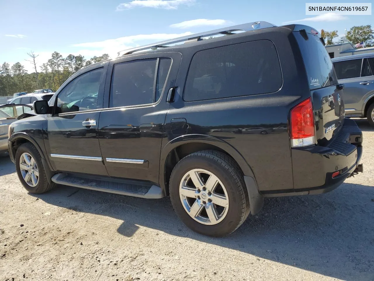 2012 Nissan Armada Sv VIN: 5N1BA0NF4CN619657 Lot: 76784674