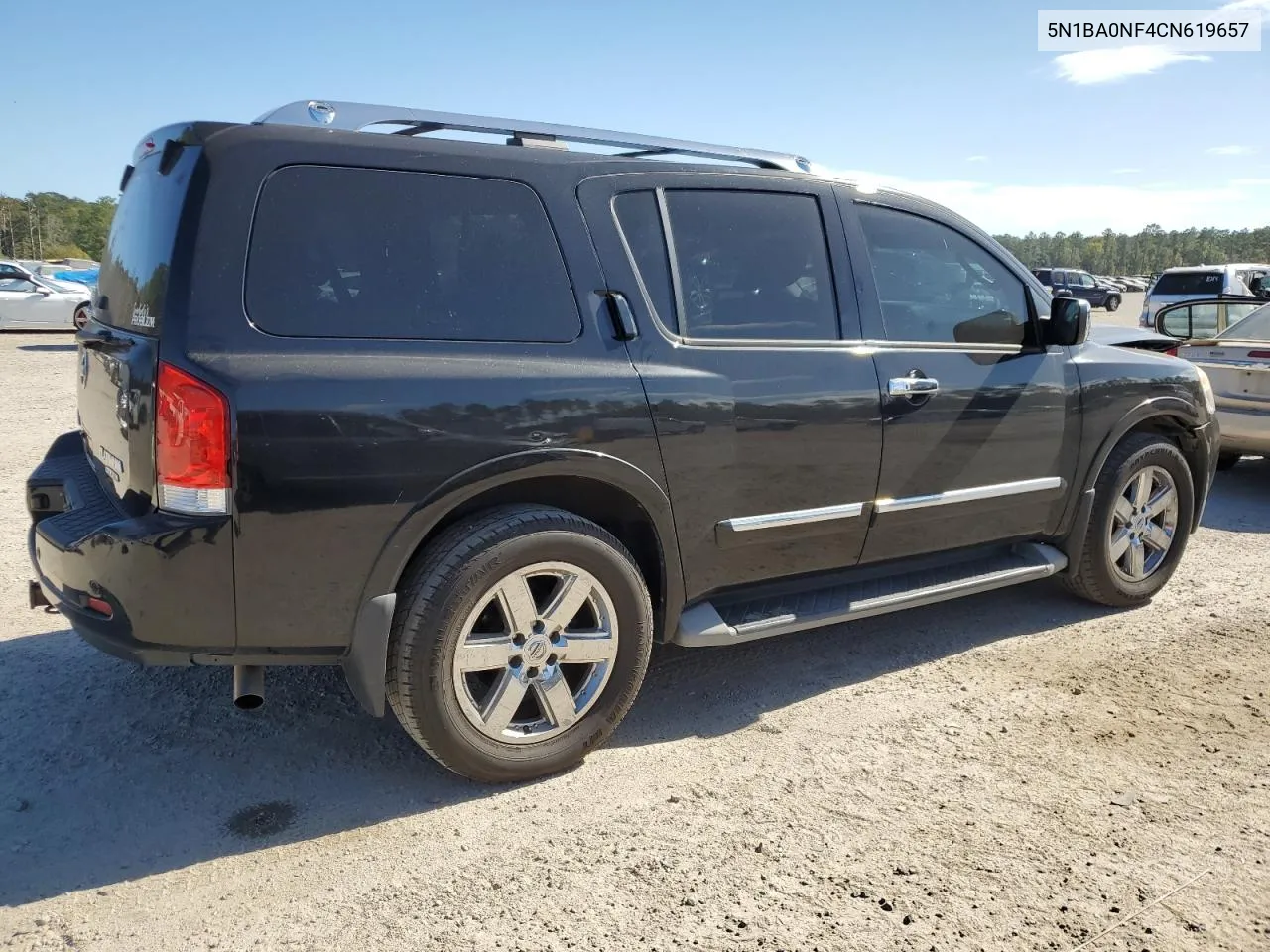 2012 Nissan Armada Sv VIN: 5N1BA0NF4CN619657 Lot: 76784674