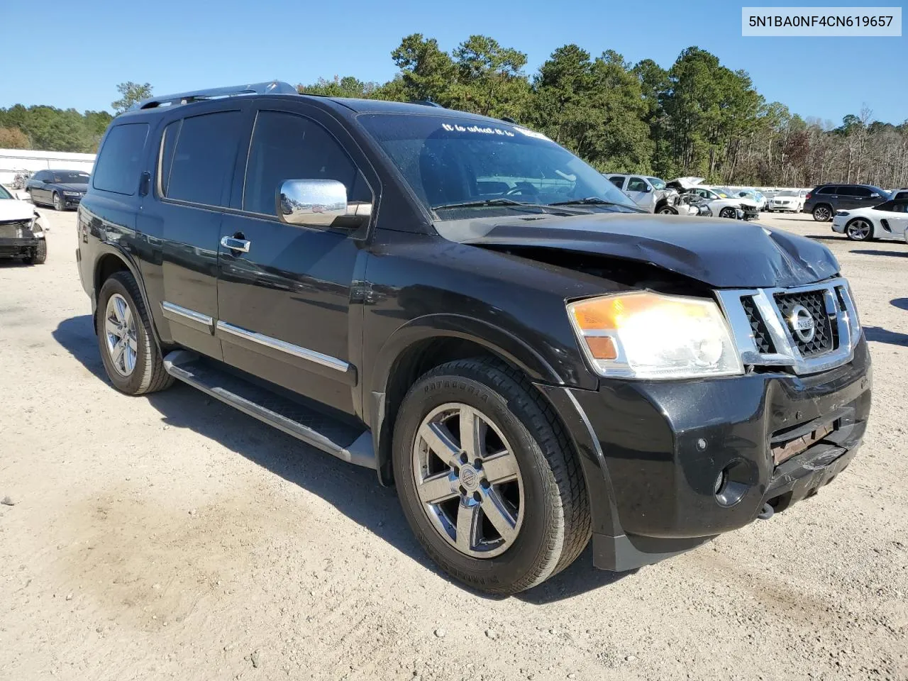 2012 Nissan Armada Sv VIN: 5N1BA0NF4CN619657 Lot: 76784674