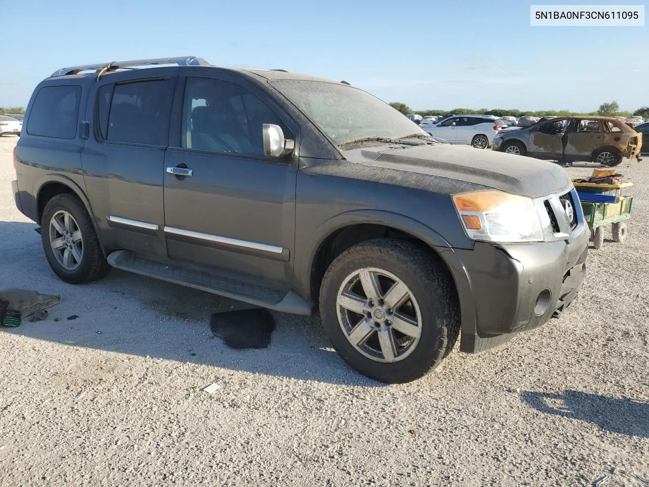 2012 Nissan Armada Sv VIN: 5N1BA0NF3CN611095 Lot: 77227884