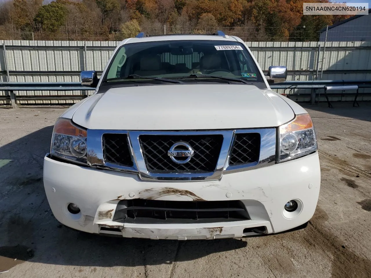 2012 Nissan Armada Sv VIN: 5N1AA0NC4CN620194 Lot: 77889754