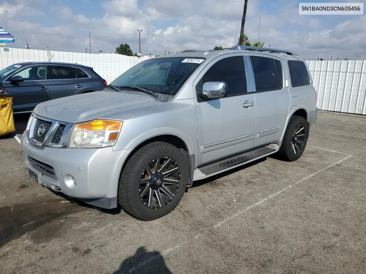 2012 Nissan Armada Sv VIN: 5N1BA0ND3CN605456 Lot: 78268774