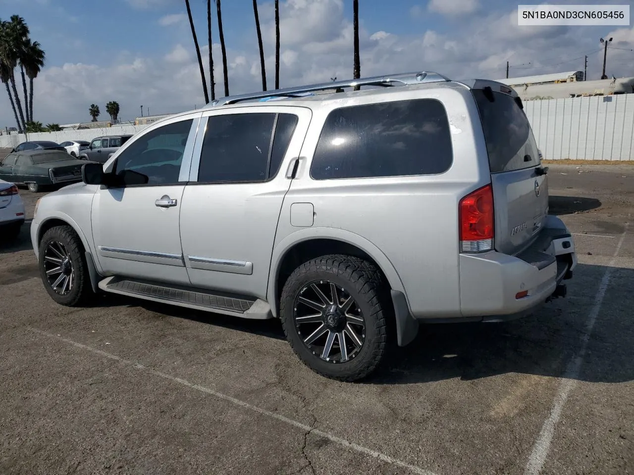 2012 Nissan Armada Sv VIN: 5N1BA0ND3CN605456 Lot: 78268774