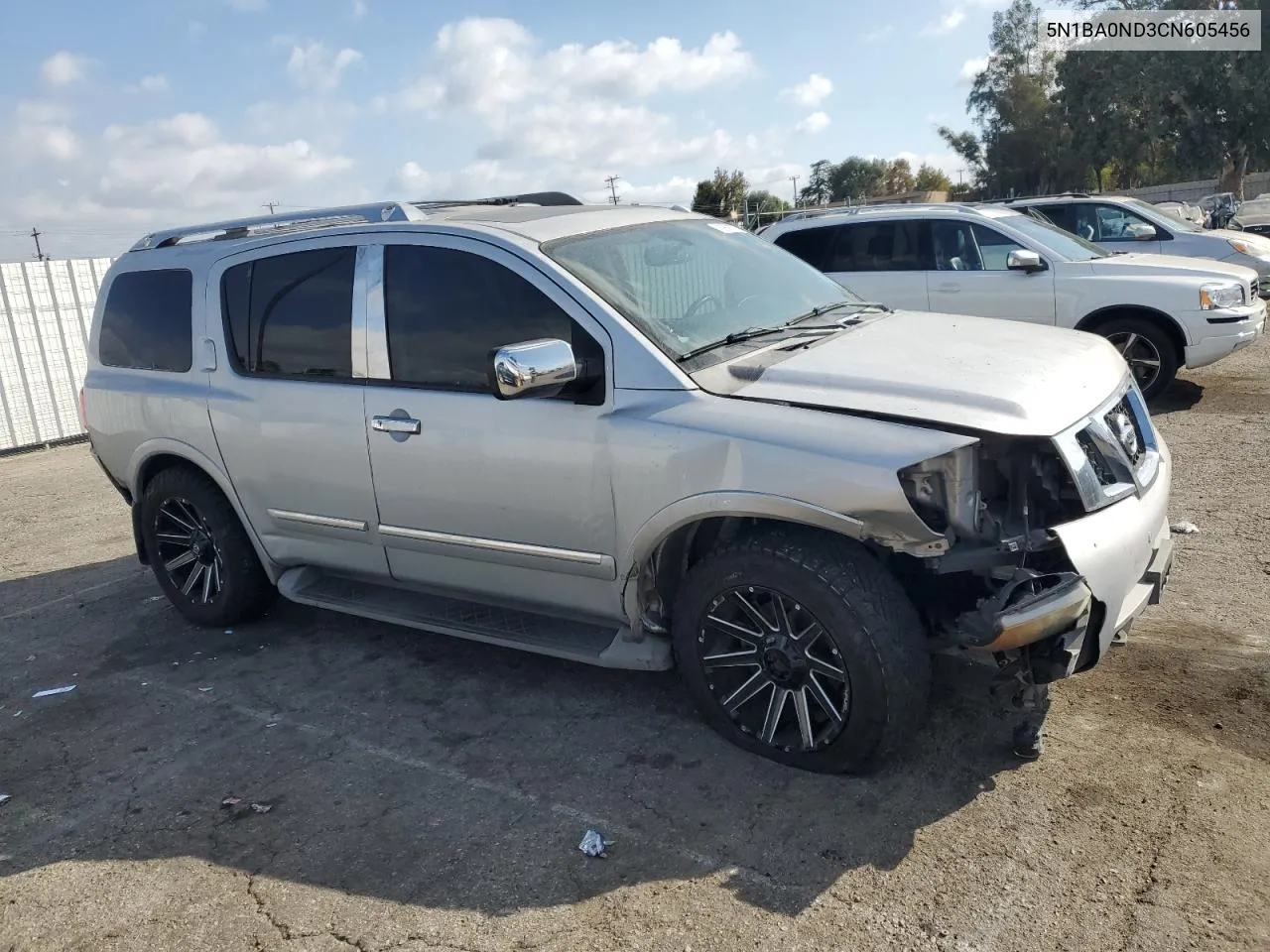 2012 Nissan Armada Sv VIN: 5N1BA0ND3CN605456 Lot: 78268774