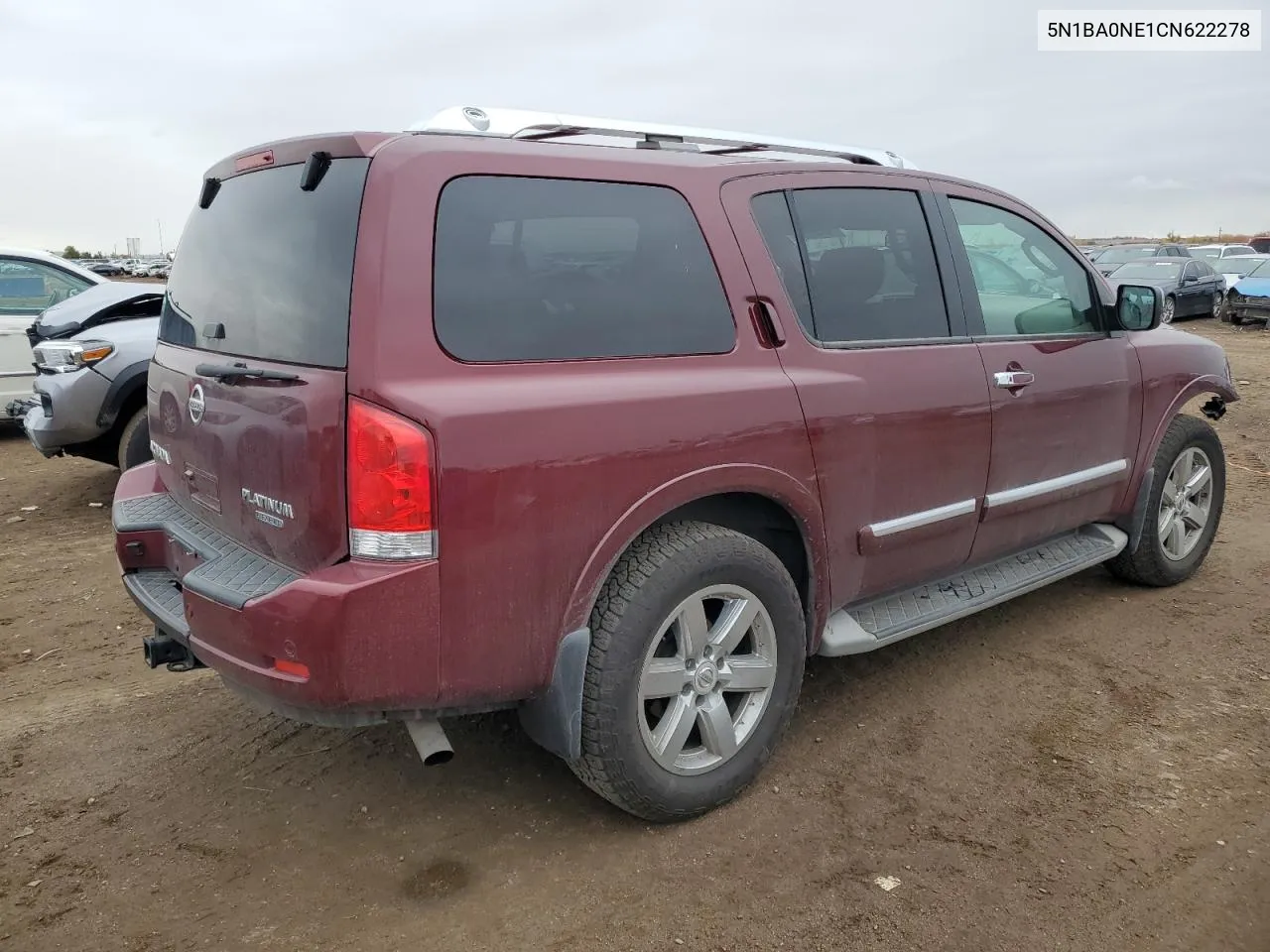 2012 Nissan Armada Sv VIN: 5N1BA0NE1CN622278 Lot: 78648224