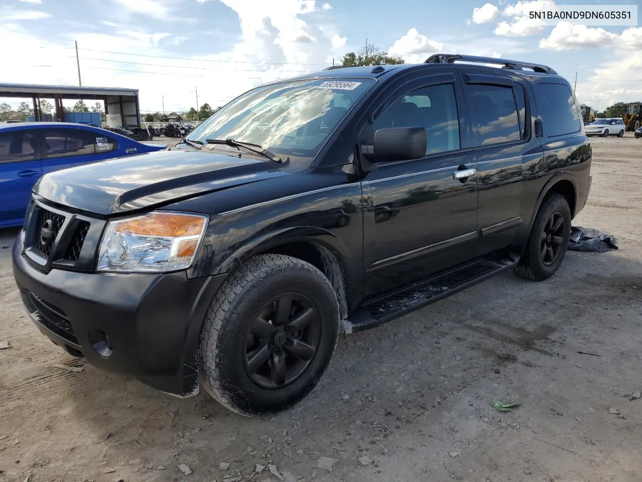 2013 Nissan Armada Sv VIN: 5N1BA0ND9DN605351 Lot: 69295564