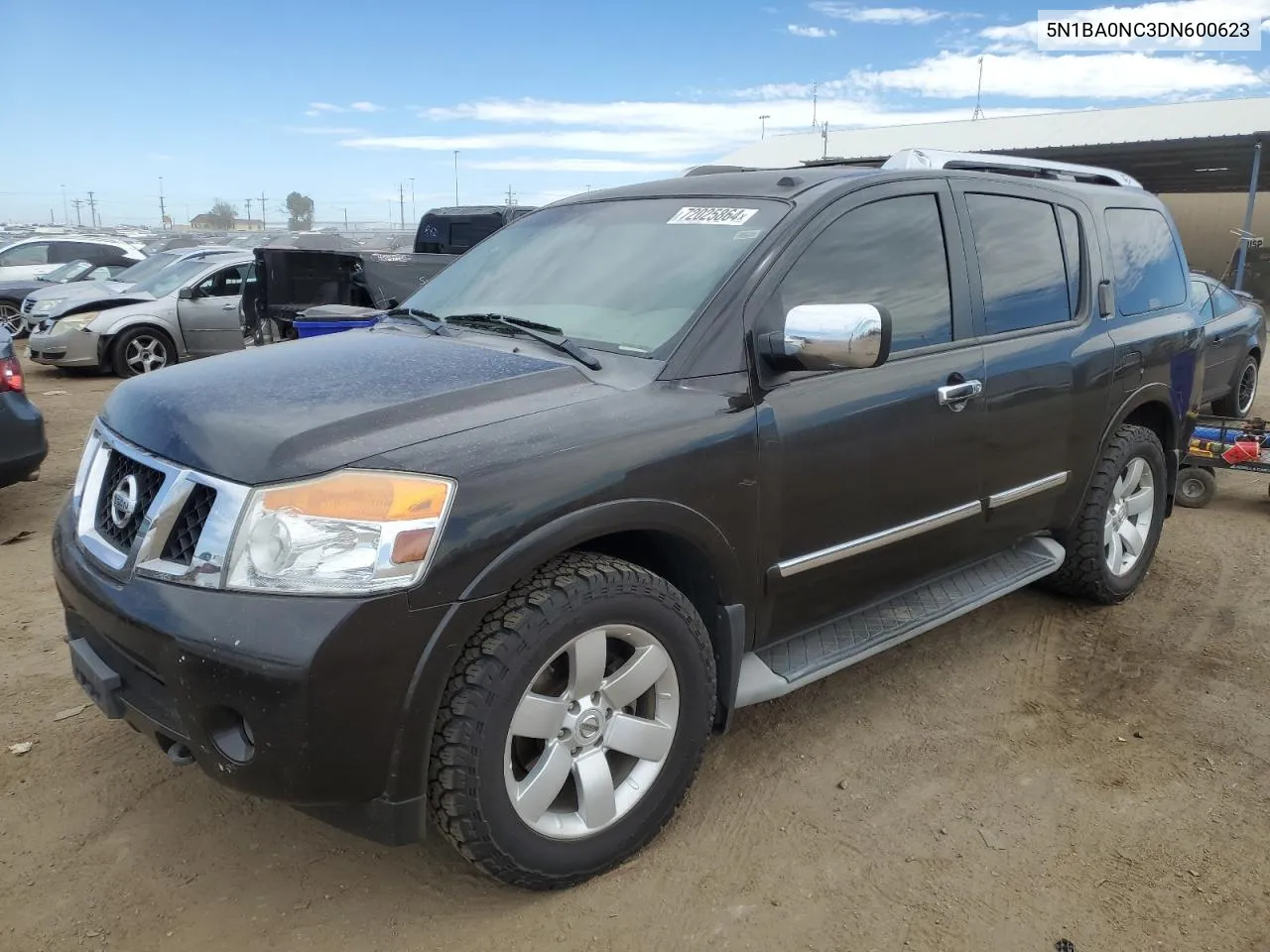 2013 Nissan Armada Sv VIN: 5N1BA0NC3DN600623 Lot: 72025864