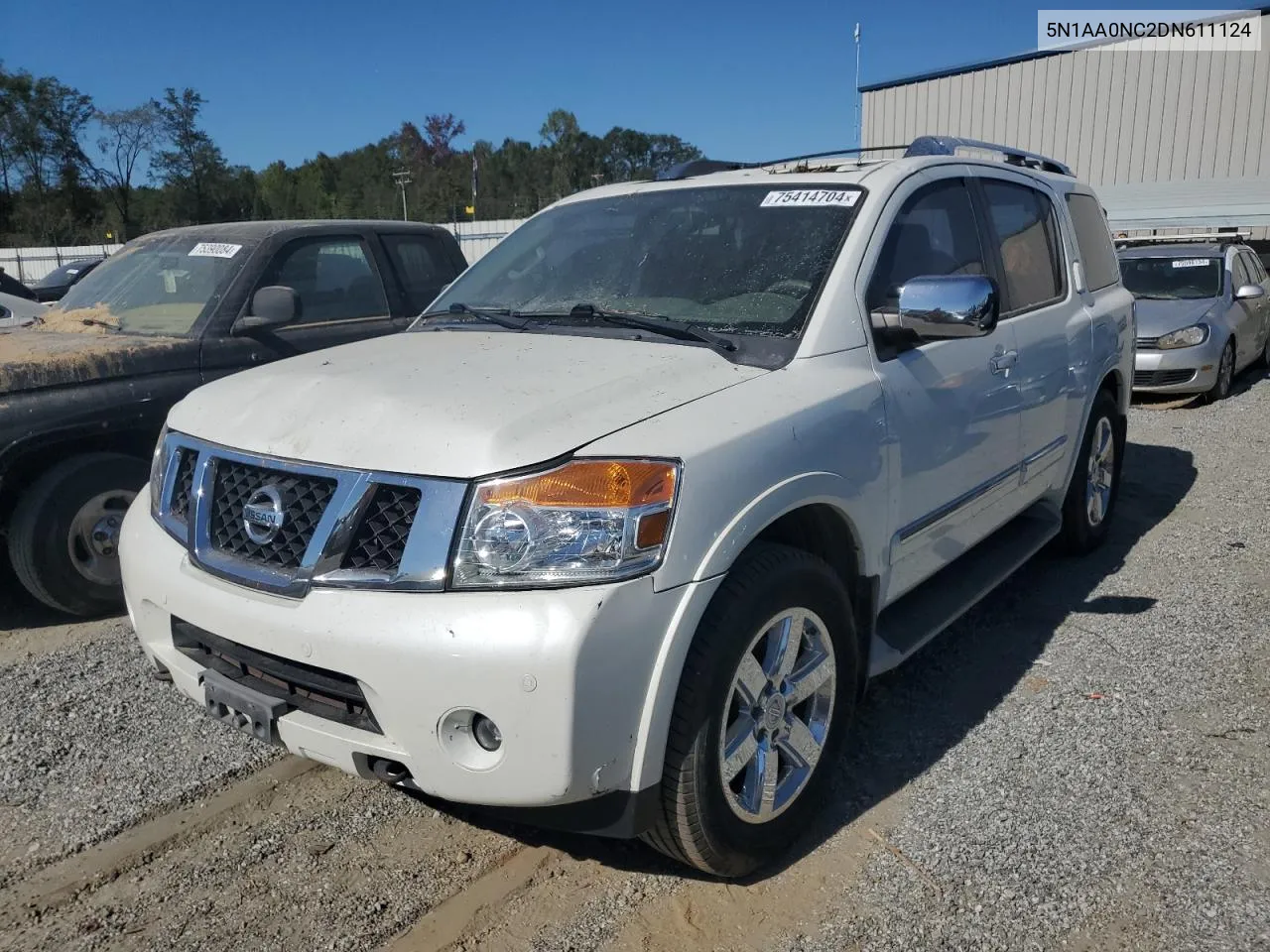 2013 Nissan Armada Sv VIN: 5N1AA0NC2DN611124 Lot: 75414704