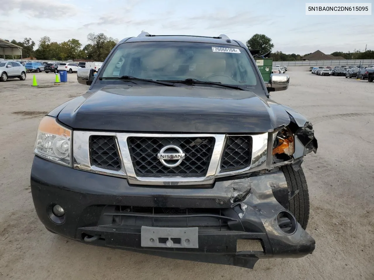 2013 Nissan Armada Sv VIN: 5N1BA0NC2DN615095 Lot: 76060104