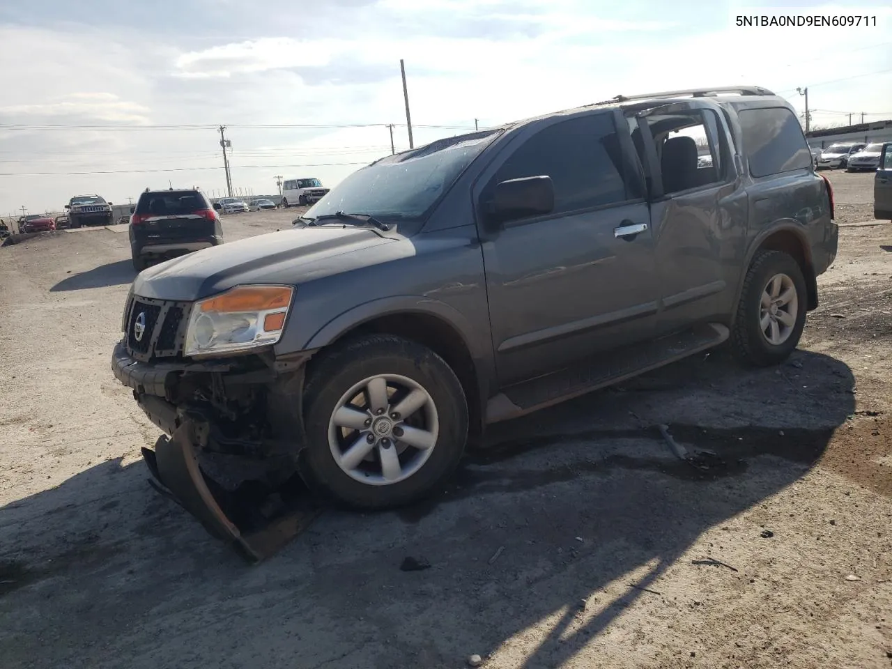 2014 Nissan Armada Sv VIN: 5N1BA0ND9EN609711 Lot: 53376954