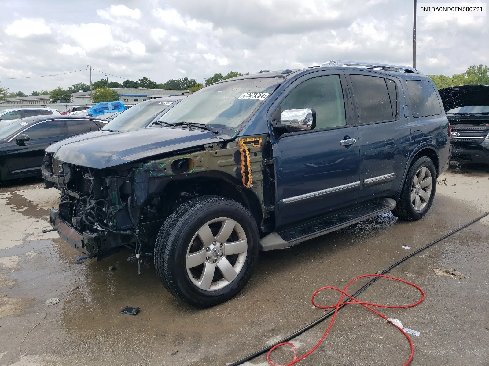 2014 Nissan Armada Sv VIN: 5N1BA0ND0EN600721 Lot: 64603364