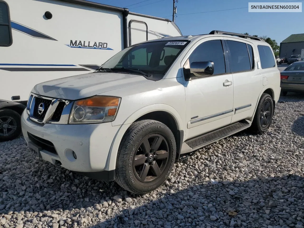 2014 Nissan Armada Platinum VIN: 5N1BA0NE5EN600304 Lot: 72026974