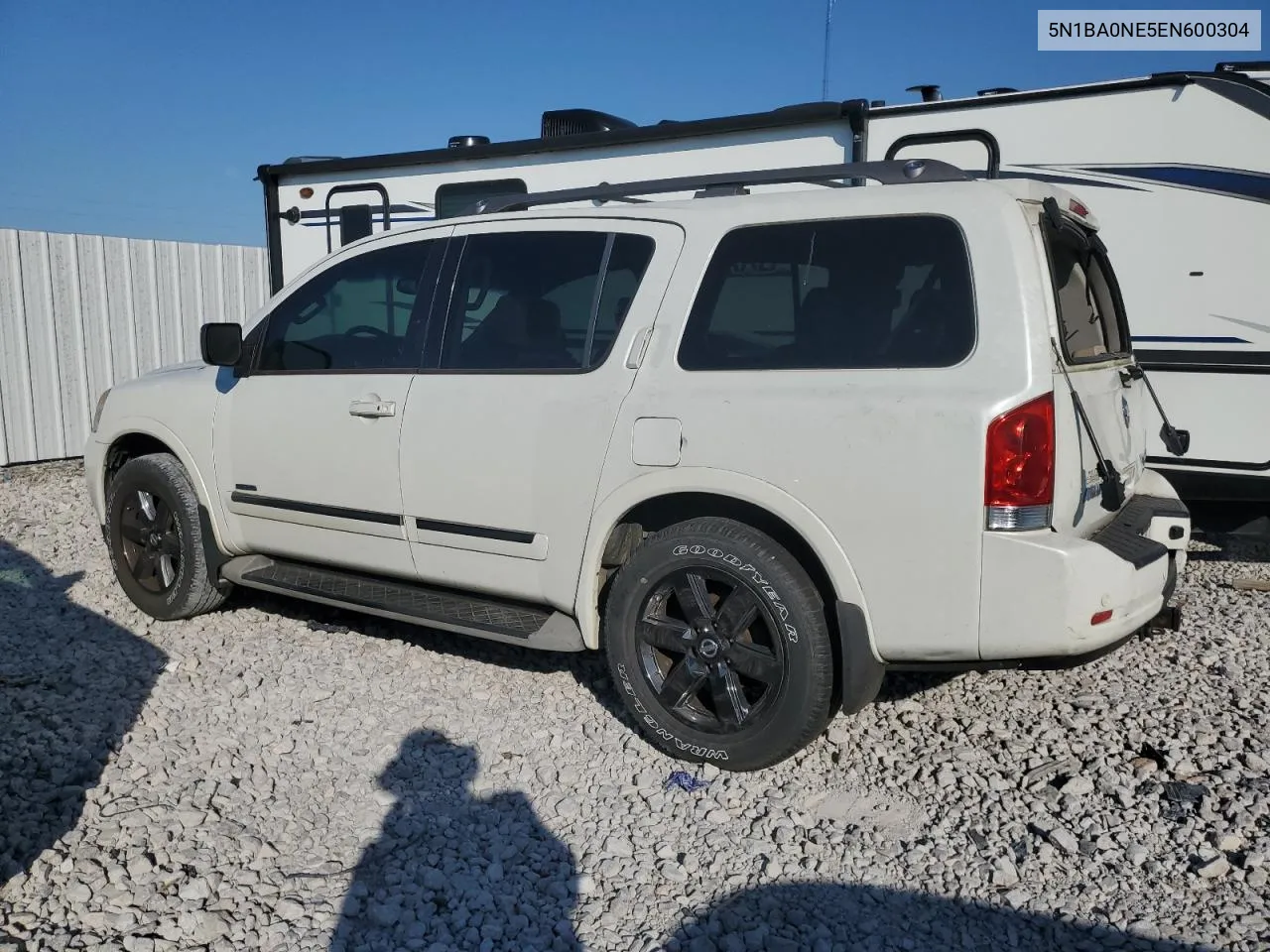 2014 Nissan Armada Platinum VIN: 5N1BA0NE5EN600304 Lot: 72026974