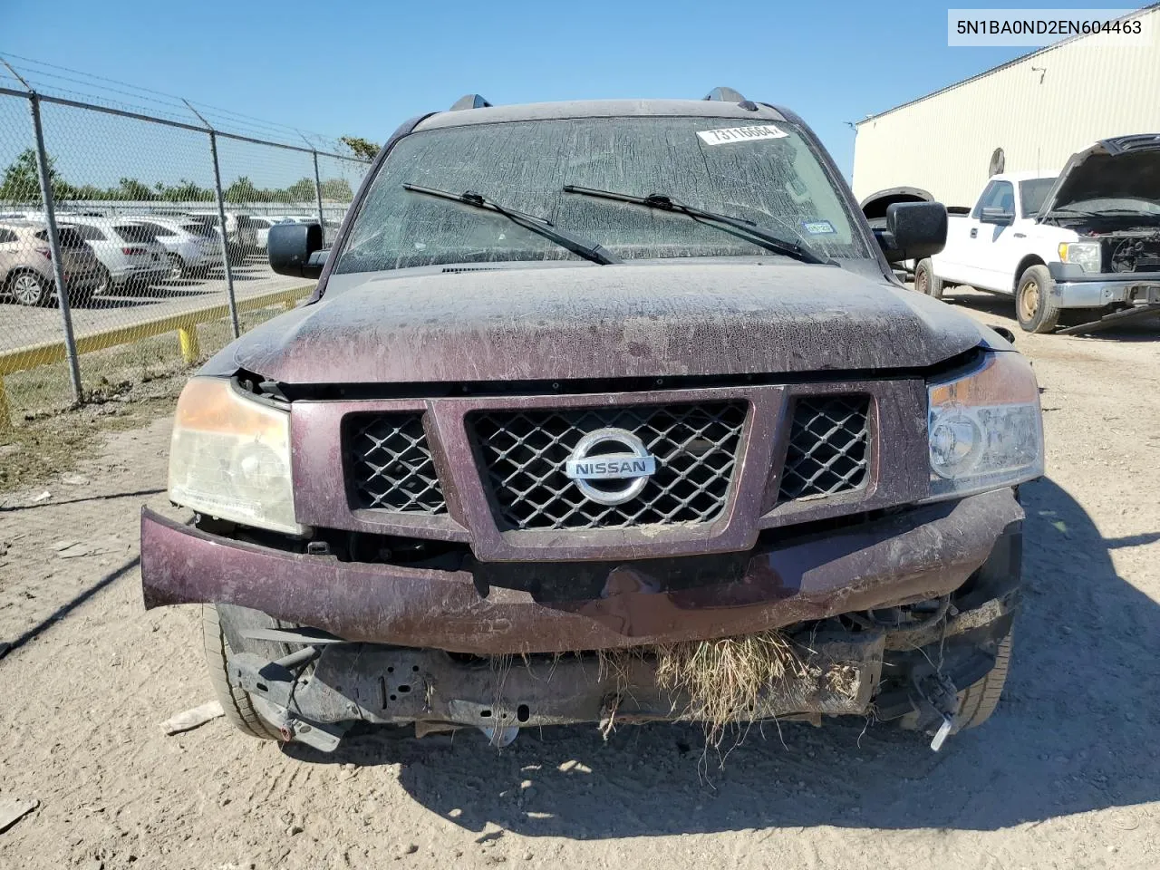 2014 Nissan Armada Sv VIN: 5N1BA0ND2EN604463 Lot: 73116664