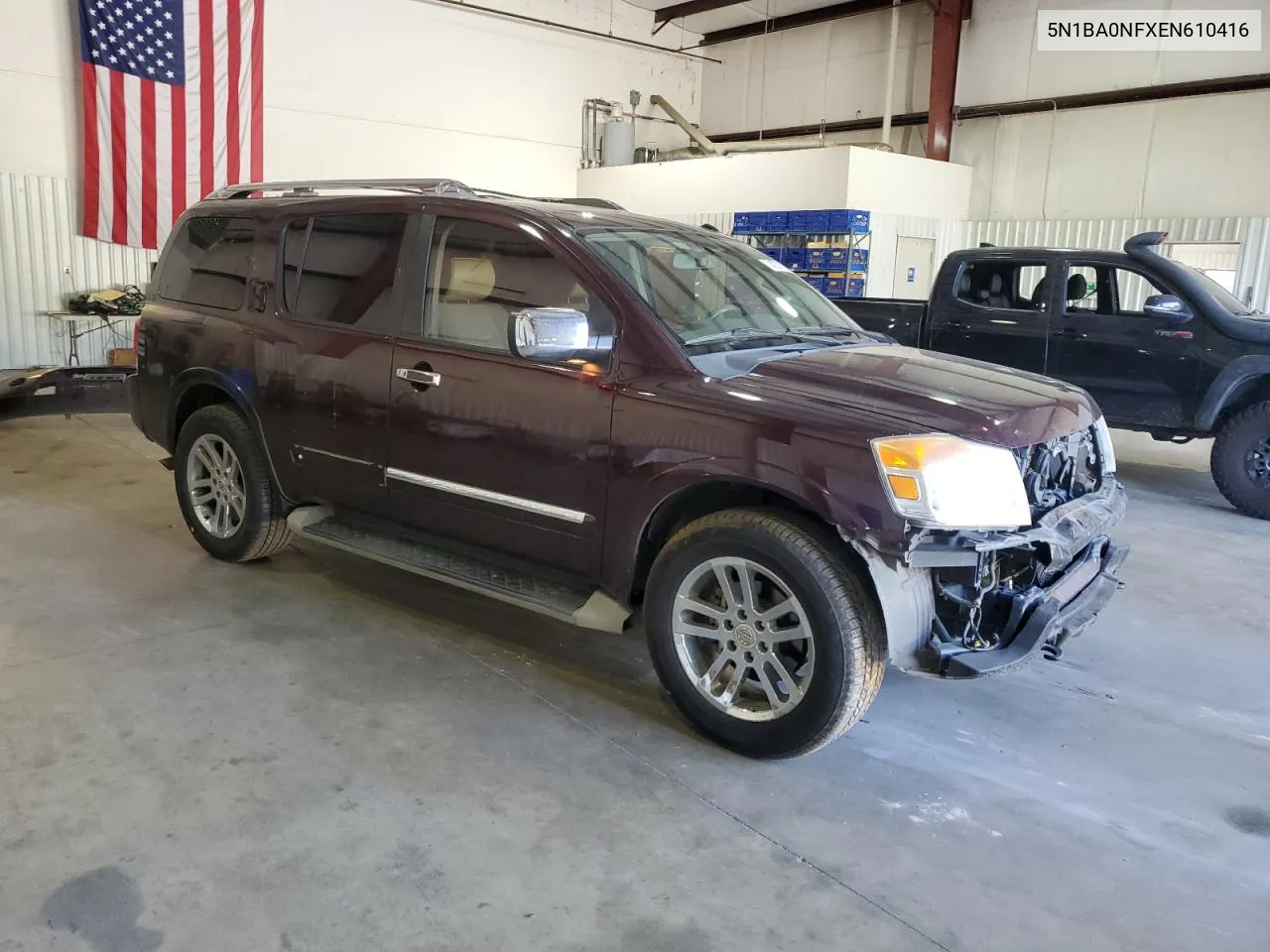 2014 Nissan Armada Platinum VIN: 5N1BA0NFXEN610416 Lot: 74033474