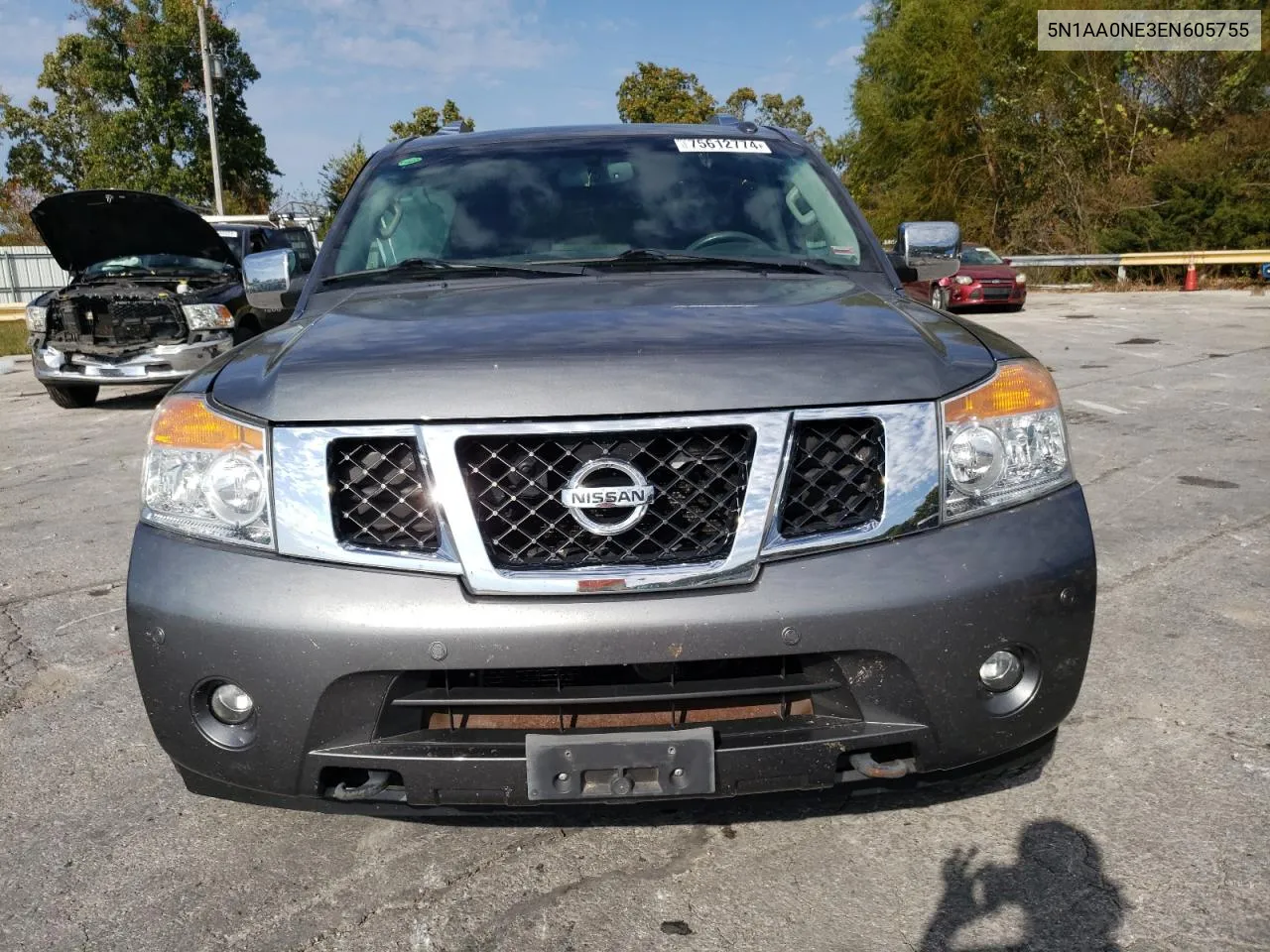 2014 Nissan Armada Platinum VIN: 5N1AA0NE3EN605755 Lot: 75612774