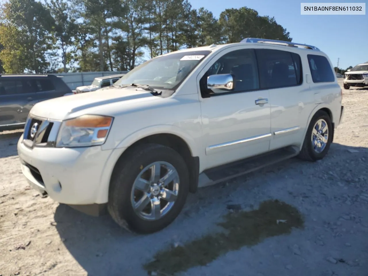 2014 Nissan Armada Platinum VIN: 5N1BA0NF8EN611032 Lot: 75902554