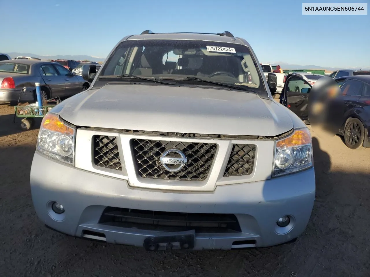 2014 Nissan Armada Sv VIN: 5N1AA0NC5EN606744 Lot: 76722454