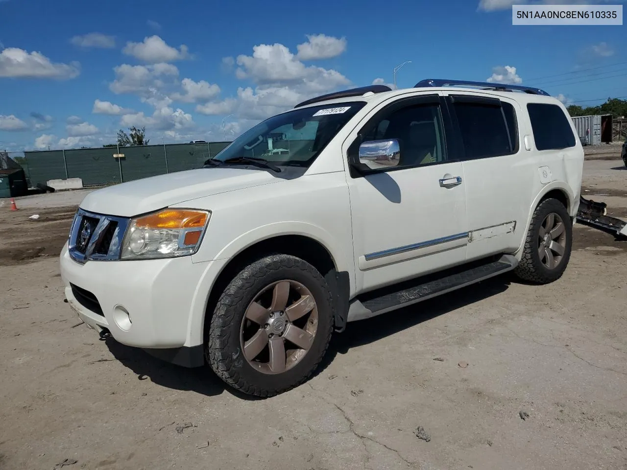 2014 Nissan Armada Sv VIN: 5N1AA0NC8EN610335 Lot: 77179124