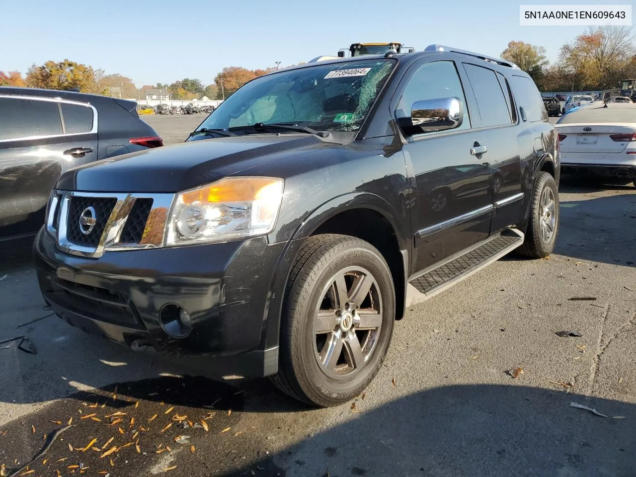 2014 Nissan Armada Platinum VIN: 5N1AA0NE1EN609643 Lot: 77394064