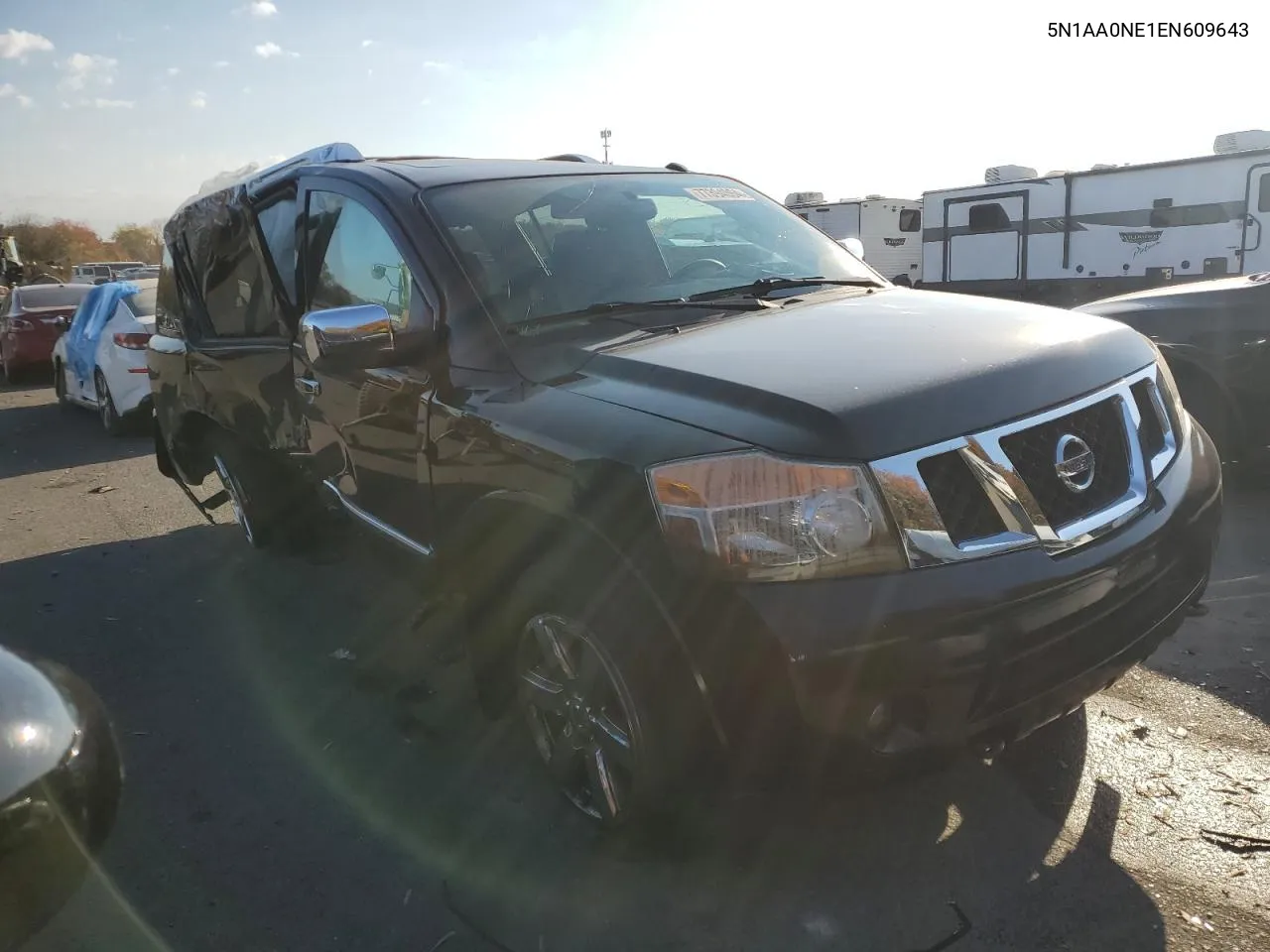 2014 Nissan Armada Platinum VIN: 5N1AA0NE1EN609643 Lot: 77394064