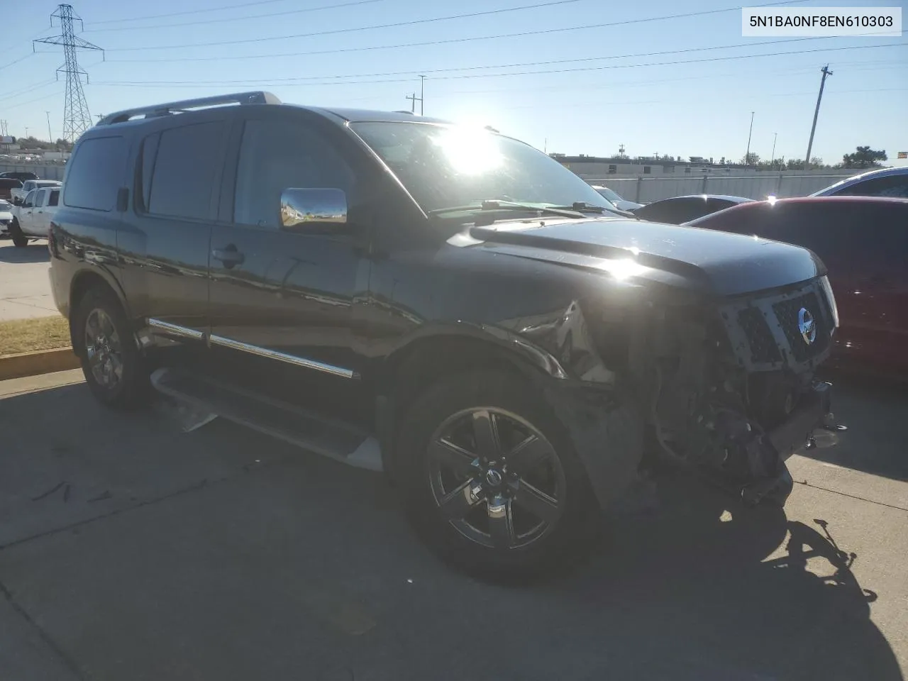 2014 Nissan Armada Platinum VIN: 5N1BA0NF8EN610303 Lot: 80653974