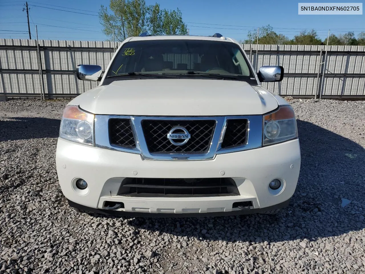 5N1BA0NDXFN602705 2015 Nissan Armada Sv