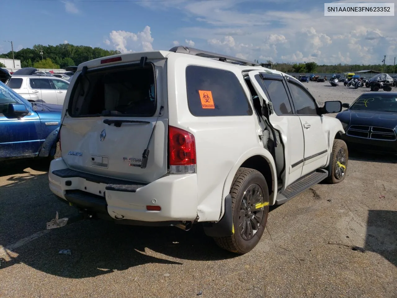 2015 Nissan Armada Platinum VIN: 5N1AA0NE3FN623352 Lot: 66182844