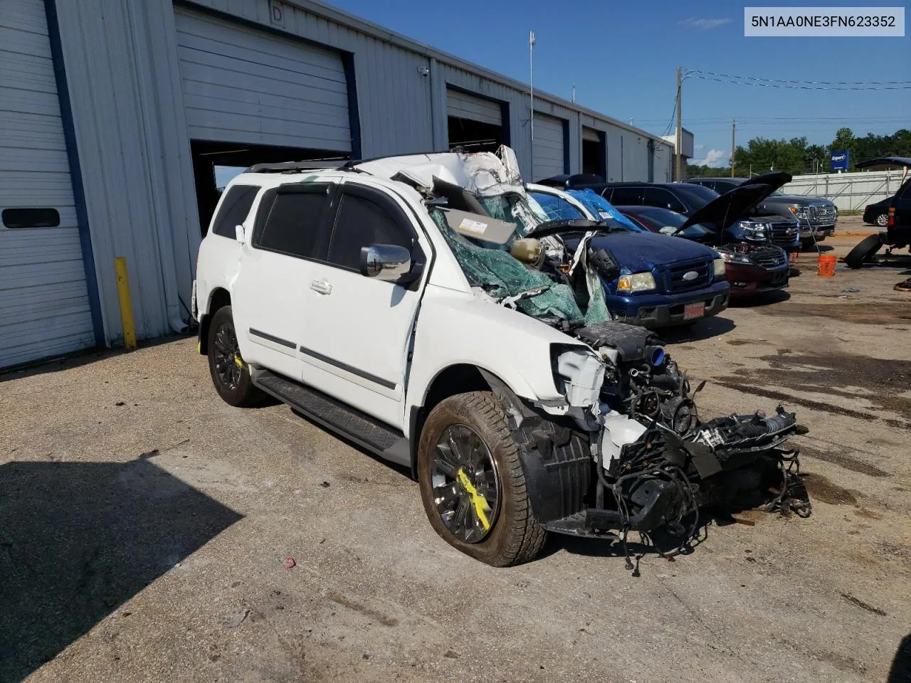 2015 Nissan Armada Platinum VIN: 5N1AA0NE3FN623352 Lot: 66182844