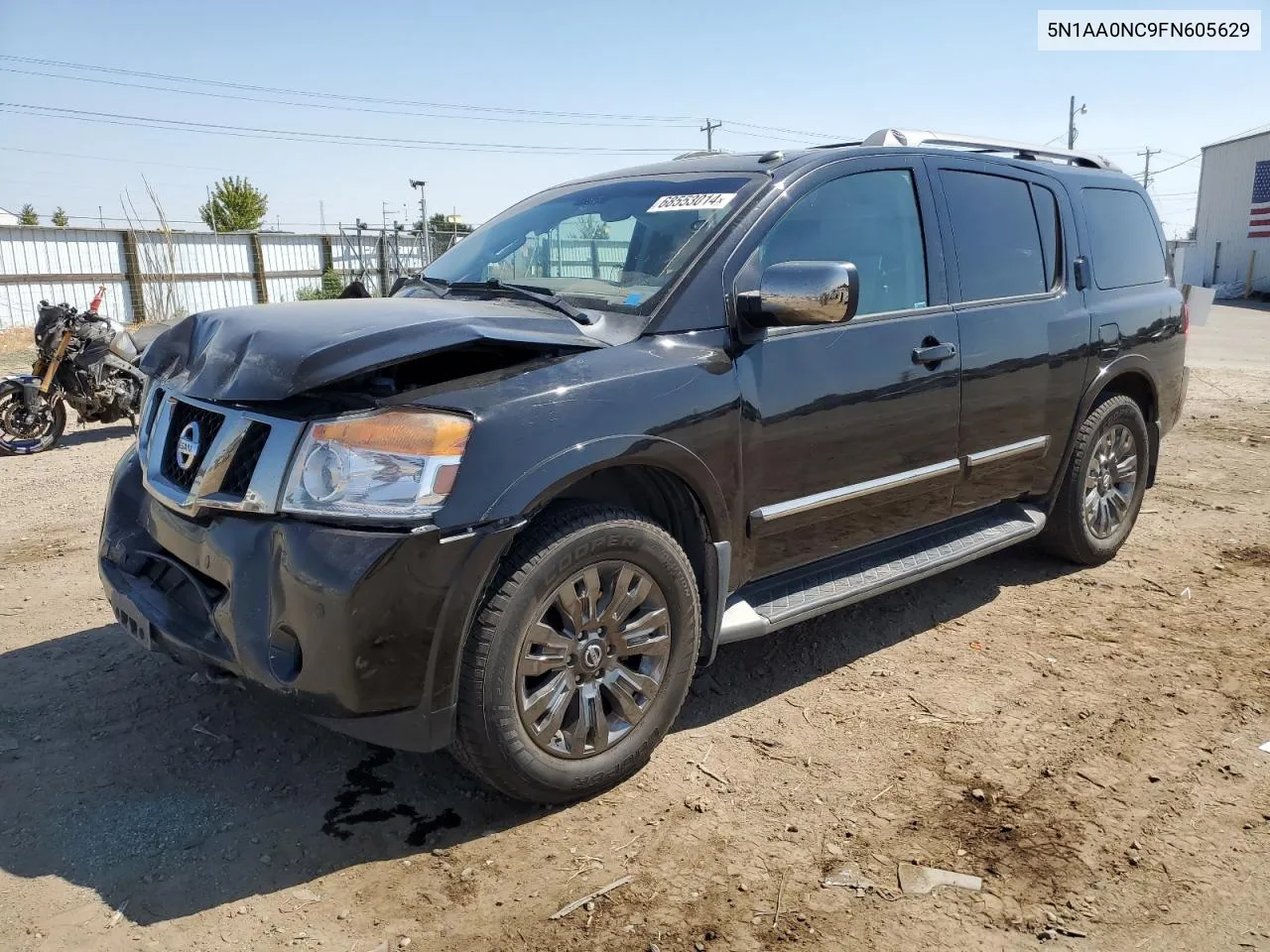 2015 Nissan Armada Sv VIN: 5N1AA0NC9FN605629 Lot: 68553014