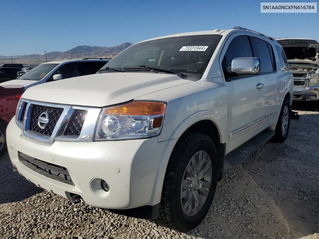 2015 Nissan Armada Sv VIN: 5N1AA0NCXFN616784 Lot: 73331944