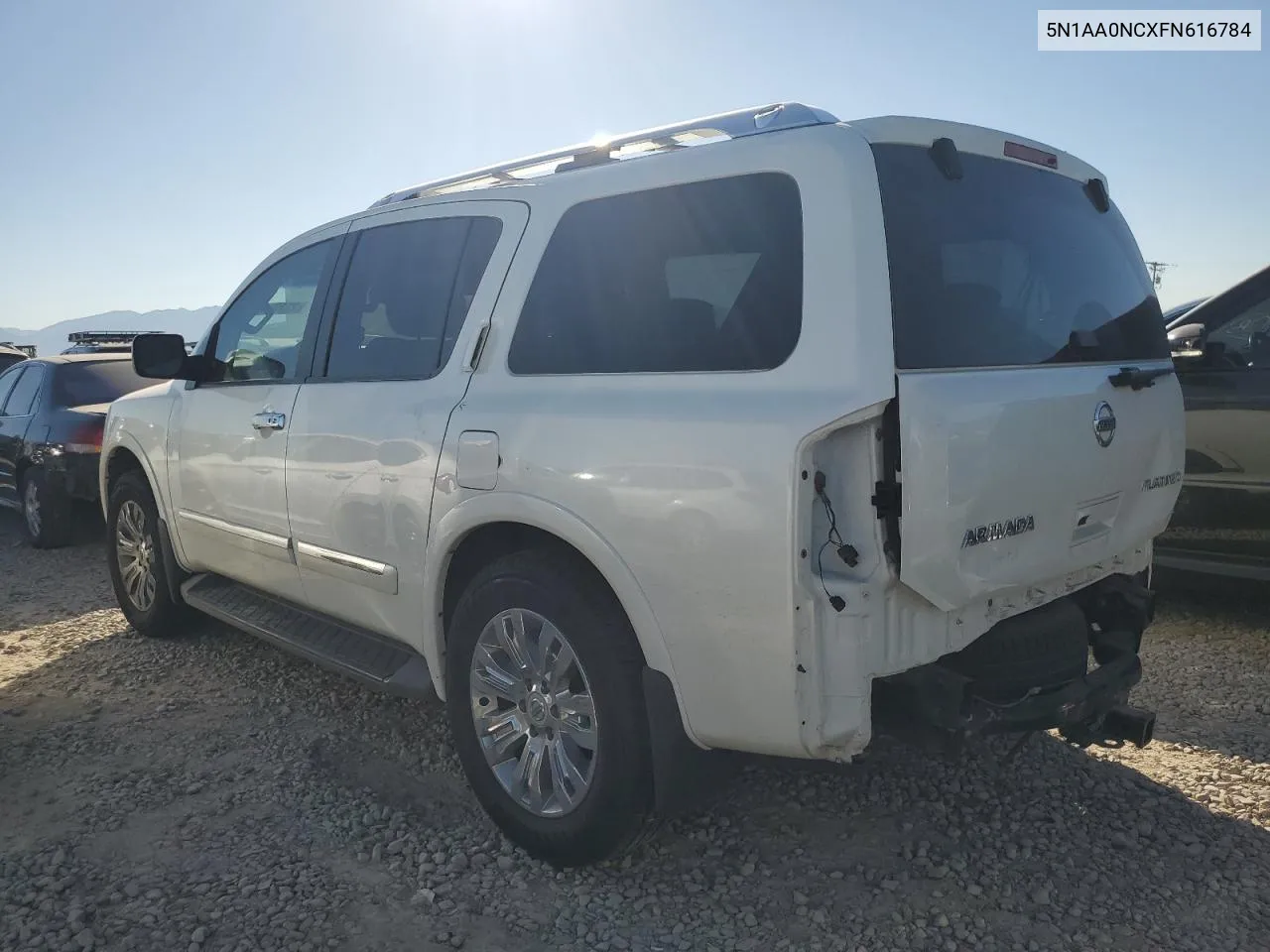 2015 Nissan Armada Sv VIN: 5N1AA0NCXFN616784 Lot: 73331944