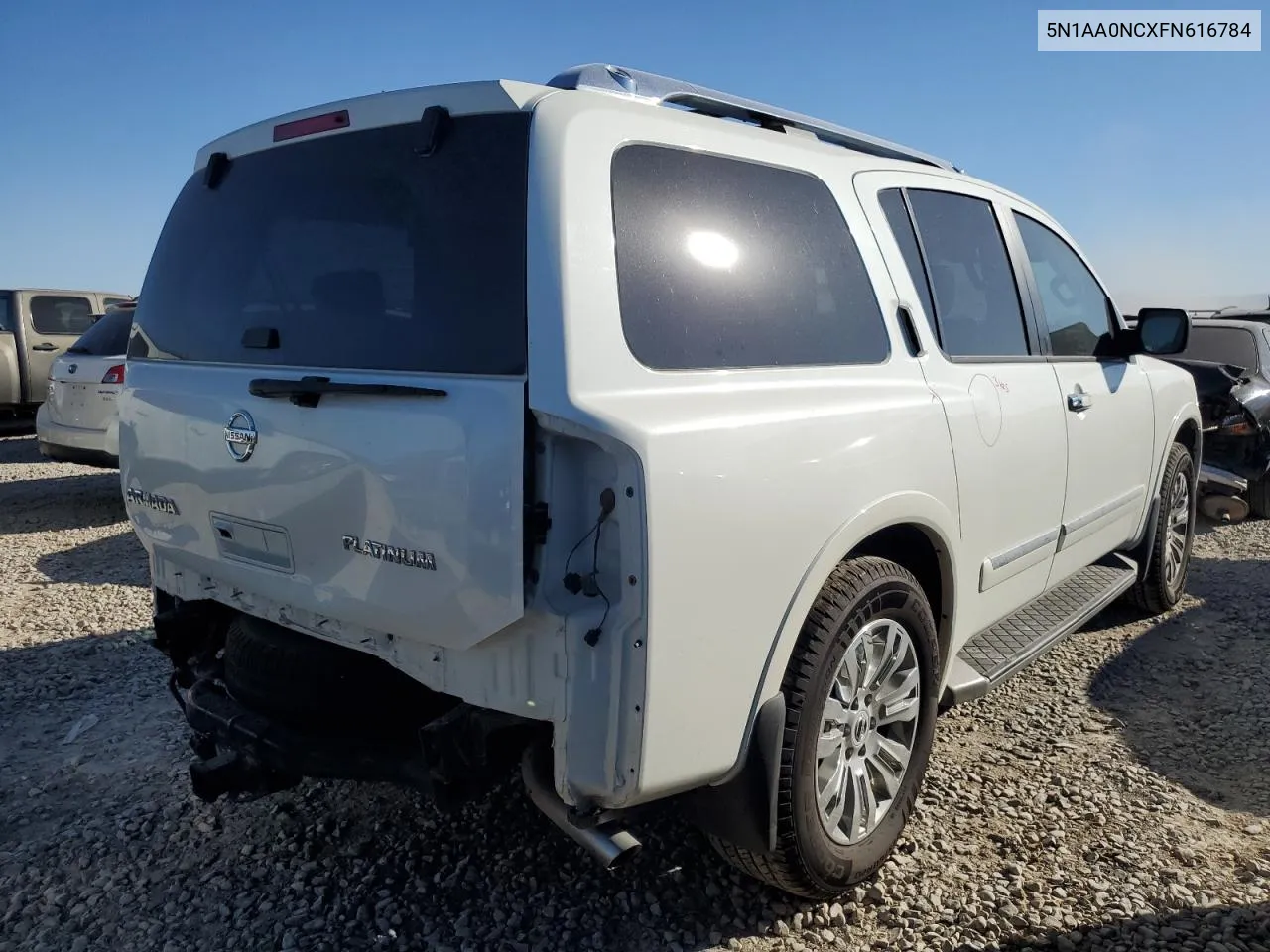 2015 Nissan Armada Sv VIN: 5N1AA0NCXFN616784 Lot: 73331944